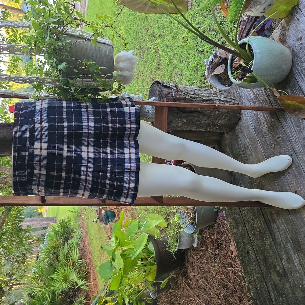 H&M Plaid Mini Skort Size 4